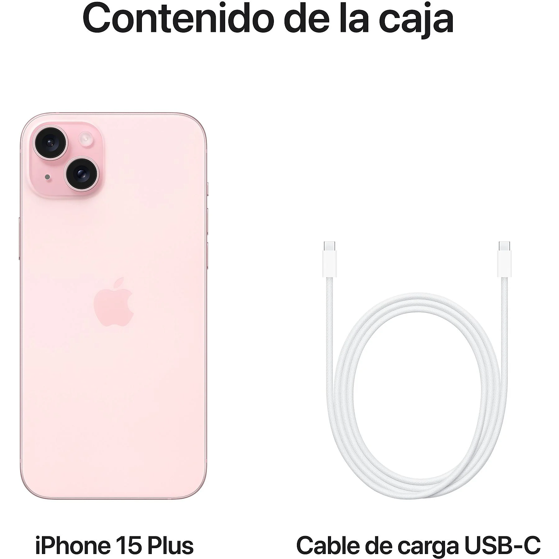 Apple iPhone 15 Plus, Rosa, 128 GB, 5G, 6.7 " Pantalla Super Retina - Imagen 2