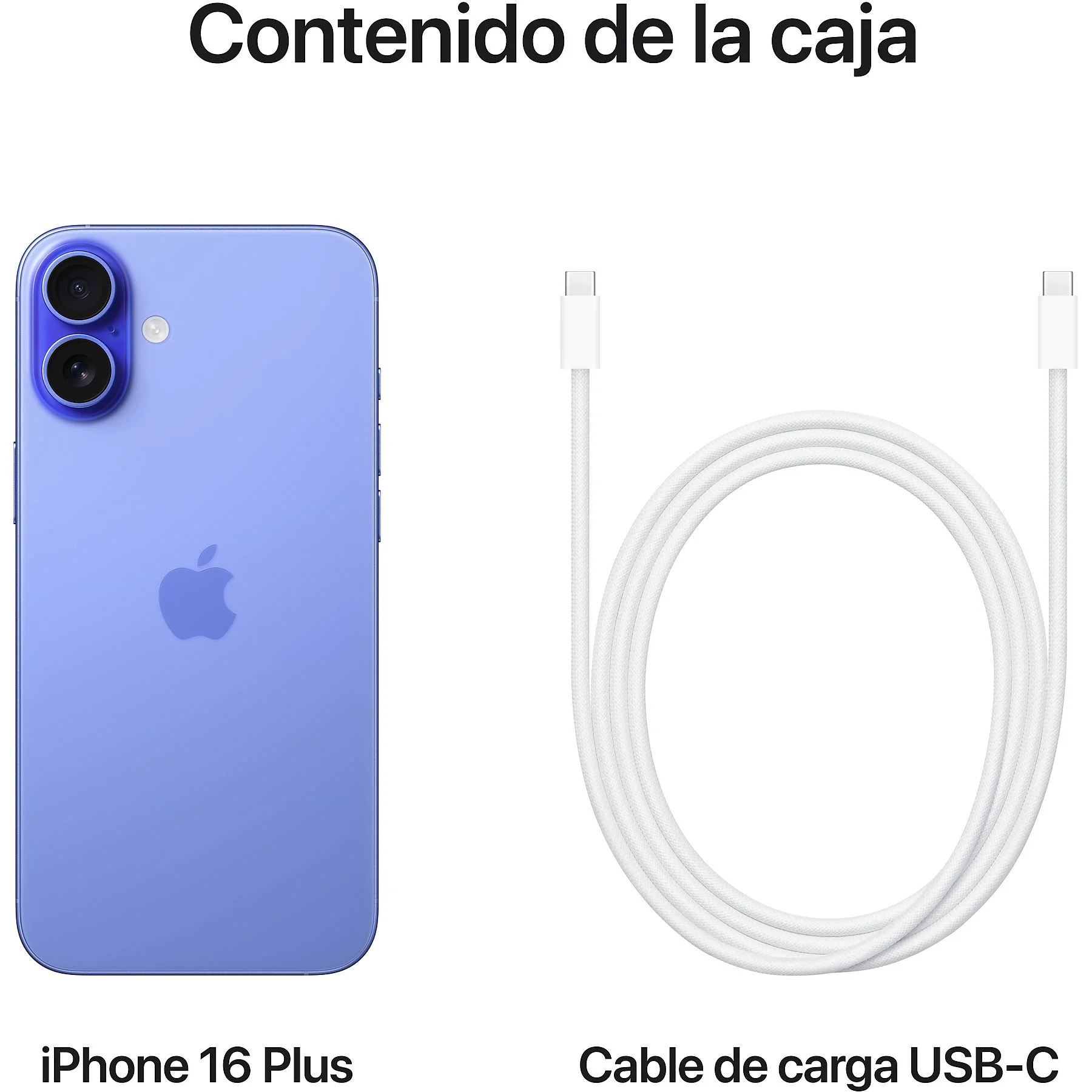 Apple iPhone 16 Plus, Azul ultramar, 128 GB, 5G, 6.7 " OLED - Imagen 2