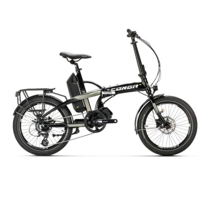 CONOR Bicicleta eléctrica E4 20" E-Folding 8V E5000 Negro