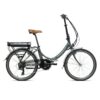 MEGAMO Bicicleta eléctrica plegable 24" Park Gris