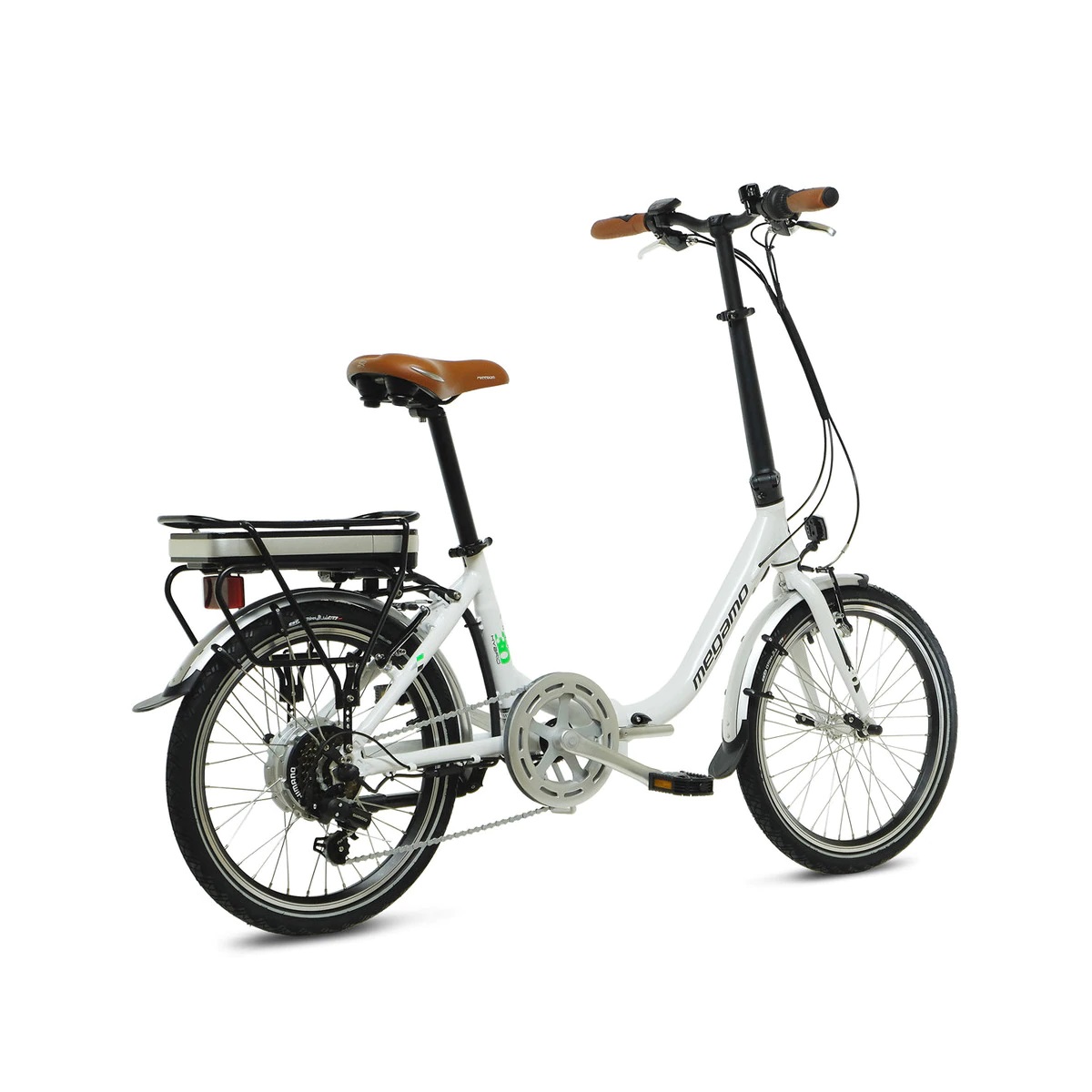 MEGAMO Bicicleta eléctrica plegable Chip 3.0 20'' Blanco - Imagen 3